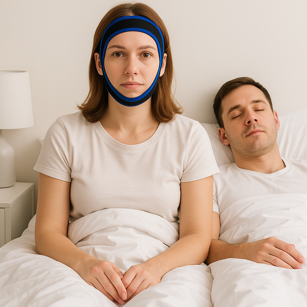 Sangle Anti-Ronflement Triangulaire - Solution Efficace pour un Sommeil Paisible
